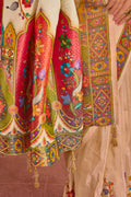 Off White Viscose Tissue Silk Saree