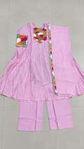 Lavender Soft Mull Chanderi 22 Kali Anarkali Suit With Dupatta