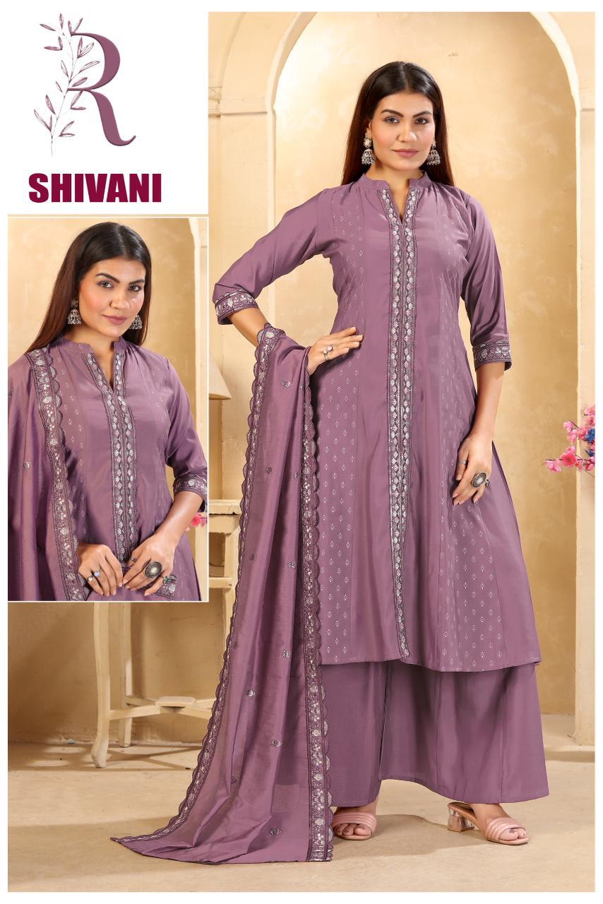 Shivani Dusty Purple Anarkali Set