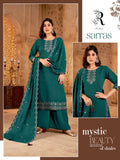 Sarras Dusty Mauve Embroidered Kurta Set