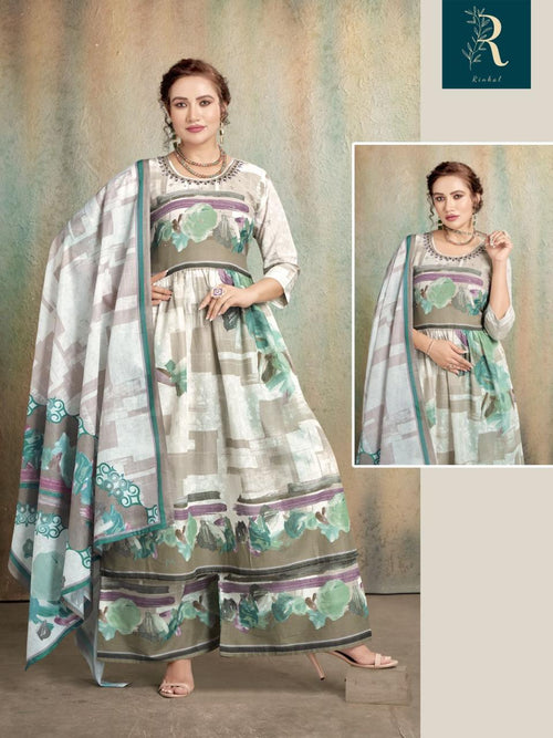 Mohini Sage Green Anarkali Kurta Set