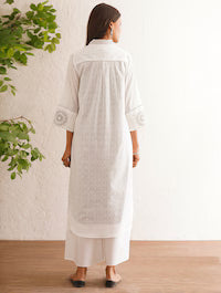 Women Indigo Cotton Kurta Set